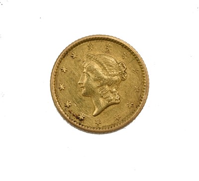 Lot 234 - United States - Liberty head gold one Dollar, dated 1851