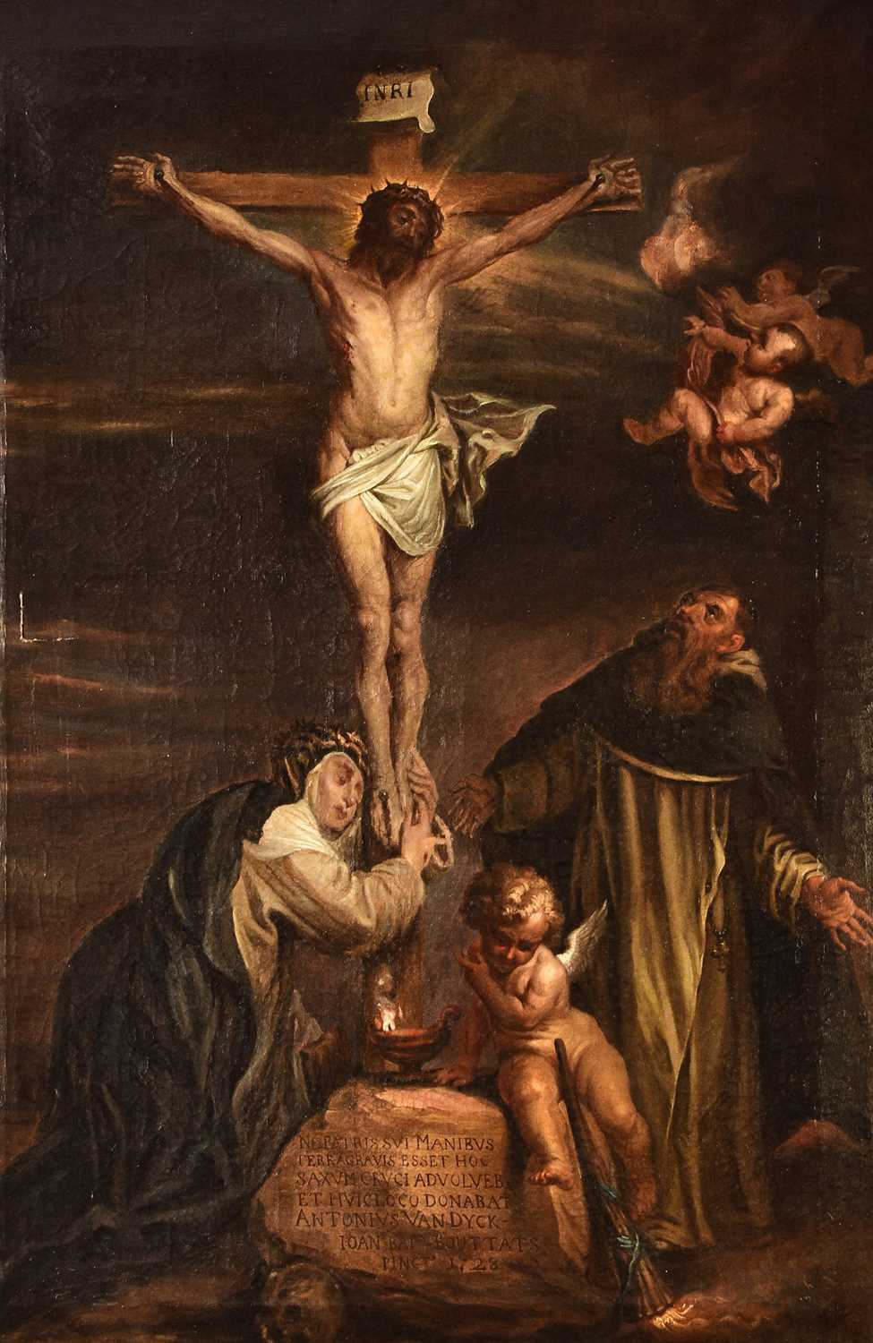 Lot 78 - Attributed to Johann Baptiste Bouttats after Sir Anthony van Dyck (1599-1641) Crucifixion of Christ