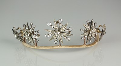 Lot 98 - A late 19th century paste tiara