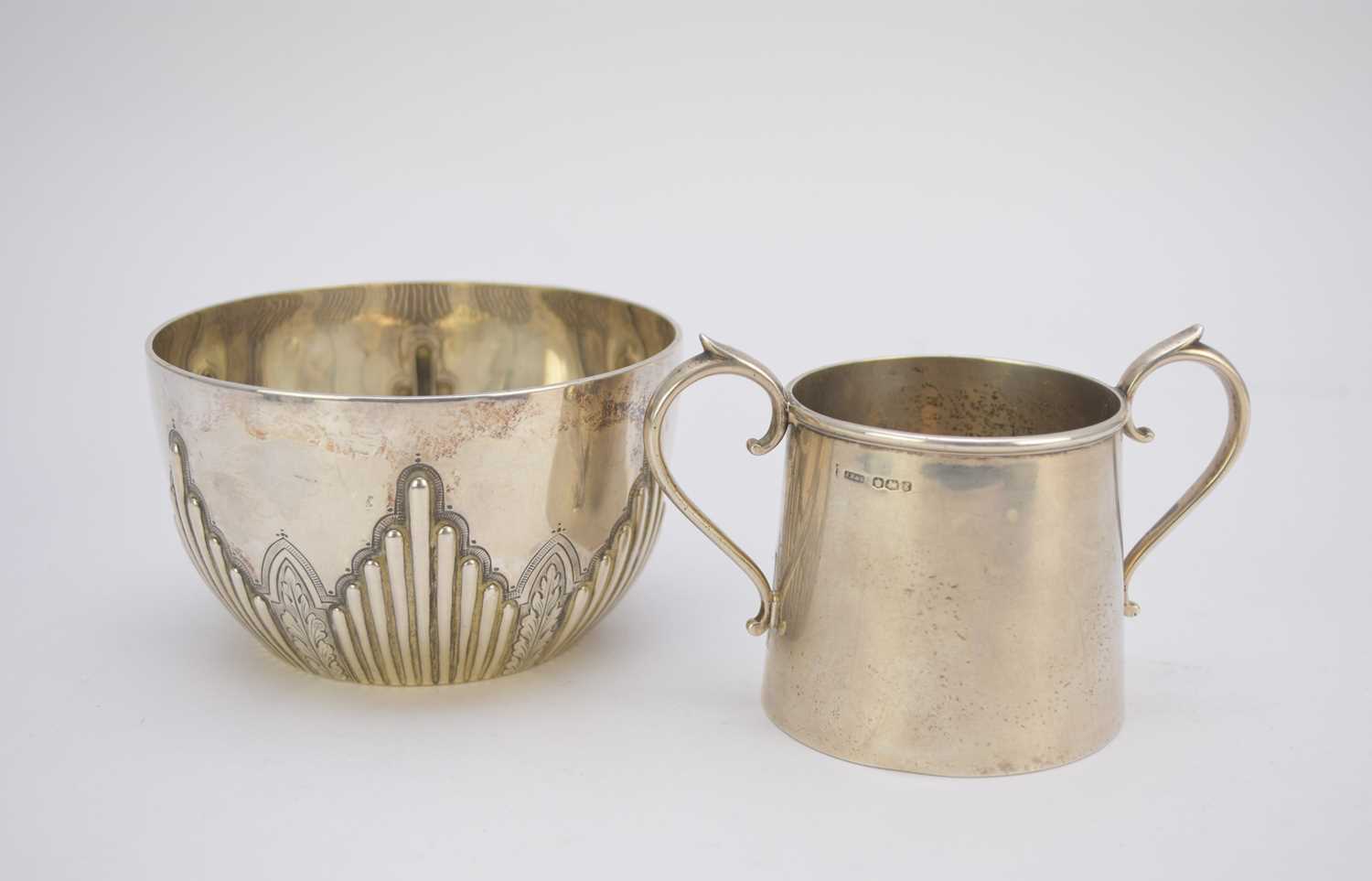 Lot 1 - Two silver sugar bowls