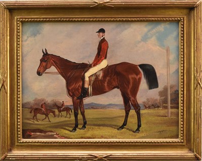 Lot 332 - Fred Henderson (act.1852-1860) Bay Racehorse with Jockey