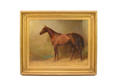 Lot 95 - Arthur Louis Townshend (act. 1880-1912) Tristan (1878-1897), Racehorse Portrait in a Loosebox