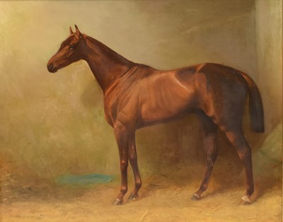 Lot 95 - Arthur Louis Townshend (act. 1880-1912) Tristan (1878-1897), Racehorse Portrait in a Loosebox