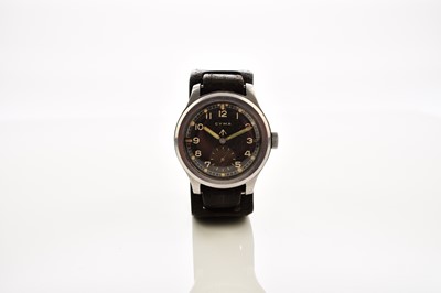 Lot 404 - Cyma: A stainless steel manual wind British Military issue watch