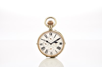 Lot 368 - A 'Goliath' calendar pocket watch