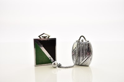 Lot 370 - Two Art Deco travel watches