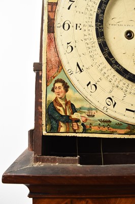 Lot 214 - An unusual George III mahogany tidal dial longcase clock by Thomas Gilmour