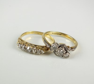 Lot 281 - Two diamond rings