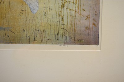 Lot 401 - Allen William Seaby (1867-1953) Mute Swans in Flight