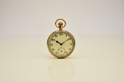 Lot 382 - A 9ct gold open face pocket watch