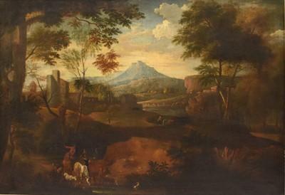 Lot 429 - Manner of Jan Frans van Bloemen (1662-1749) An Extensive Italianate Landscape