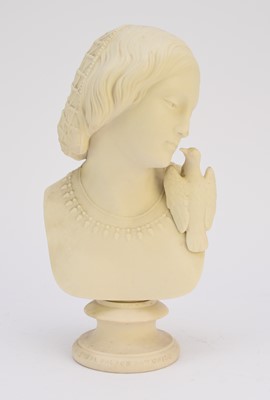 Lot 59 - Copeland parian bust of Lesbia after W.O. Marshall