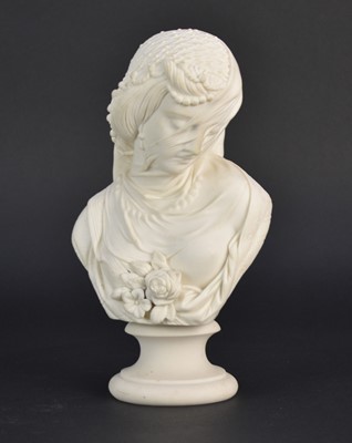 Lot 69 - Robinson and Leadbeater parian bust, circa 1880