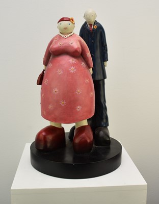 Lot 483 - Mackenzie Thorpe (b.1956) The Couple