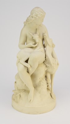 Lot 31 - Victorian parian figure of a Wood Nymph after Charles Bell Birch