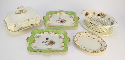 Lot 60 - English ceramics including Coalport and Wedgwood