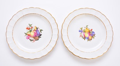 Lot 40 - A pair of Derby porcelain dessert plates from the Pepper Arden Hall service, circa 1790