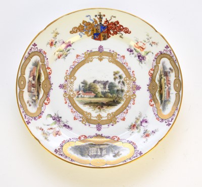 Lot 278 - Early Bing & Grondahl cabinet plate, circa 1860-70