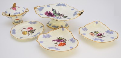 Lot 53 - H&R Daniel dessert service, circa 1825, pattern 4019