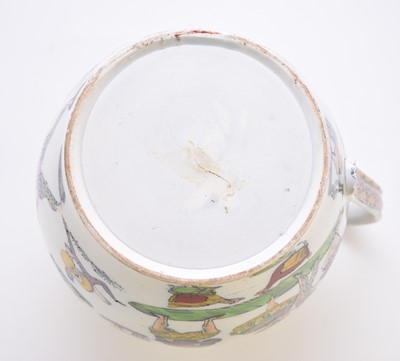 Lot 48 - An Elsmore and Forster (Staffordshire) theatrical and cock-fighting jug