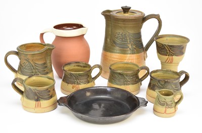 Lot 124 - Owen Thorpe (Priestweston) studio pottery coffee set