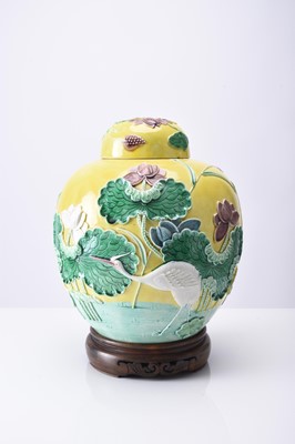 Lot 70 - A Chinese ginger jar attributed to Wang Binrong