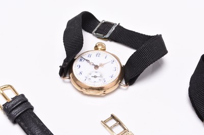 Lot 447 - A group of lady's gold and gold plated wristwatches