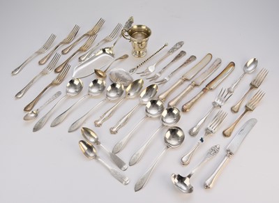 Lot 47 - A collection of American silver flatware