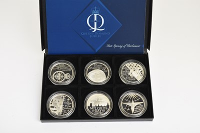 Lot 273 - The Queen Elizabeth II 2012, official Diamond Jubilee set of 6 silver proof coins