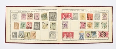 Lot 184 - Large accumulation of stamps in albums in purple crate and a "Hi-Tec" box with the value being in mint decimal