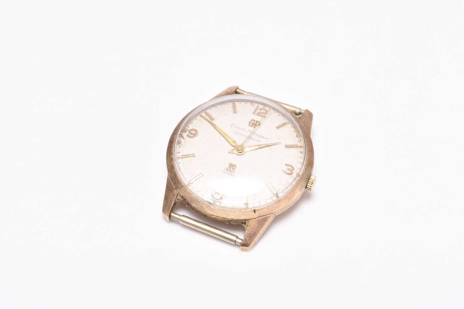Lot 462 - Girard Perregaux: A gentleman's 9ct gold wristwatch