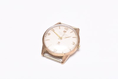 Lot 462 - Girard Perregaux: A gentleman's 9ct gold wristwatch