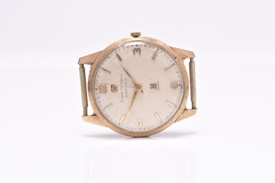 Lot 462 - Girard Perregaux: A gentleman's 9ct gold wristwatch