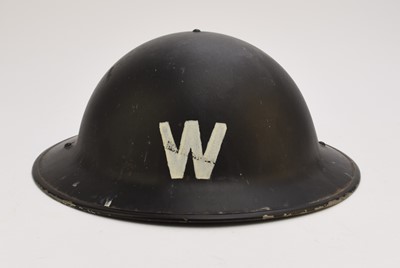 Lot 36 - WW2 ARP Brodie helmet, dated 1941