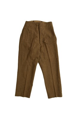 Lot 42 - Pair of WW2 1940 Austerity Pattern battledress trousers