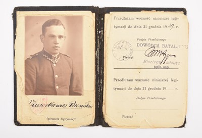 Lot 30 - WW2 Polish Sappers identification card