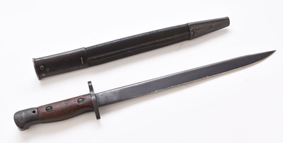 Lot 142 - WW2 Short 1907 Pattern Indian SMLE Bayonet, No. 1 Mk2.