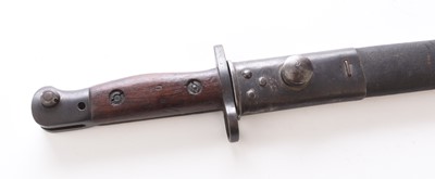 Lot 142 - WW2 Short 1907 Pattern Indian SMLE Bayonet, No. 1 Mk2.