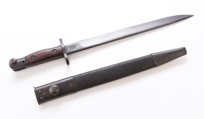 Lot 142 - WW2 Short 1907 Pattern Indian SMLE Bayonet, No. 1 Mk2.