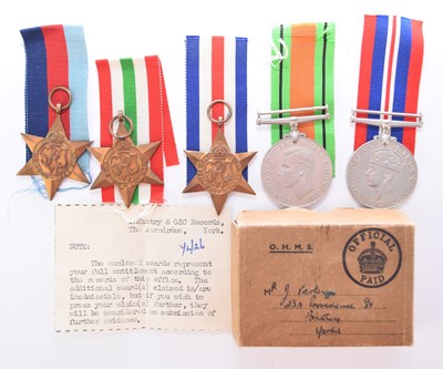 Lot 124 - WW2 Group of Five medals in box of issue