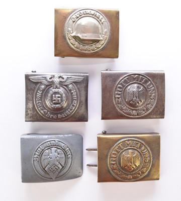 Lot 176 - Group of German and German style belt buckles