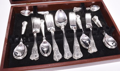 Lot 83 - A canteen of 'Arthur Price' Kings pattern silver plated cutlery