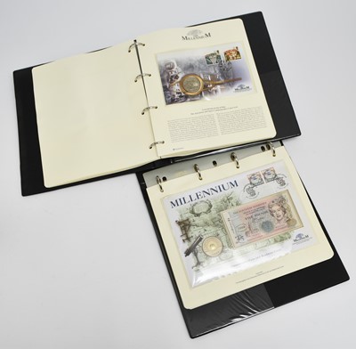 Lot 260 - Westminster - Two "Millenium" commemorative coin cover and coin and banknote cover albums; together with two other albums