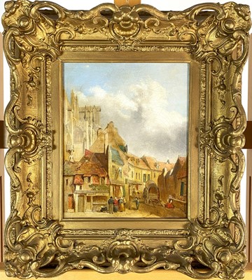 Lot 419 - Flemish School (19th Century) Street Scene