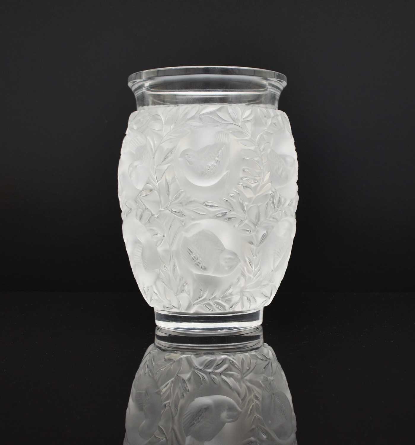 Lot 154 - A Lalique Bagatelle vase, post-war
