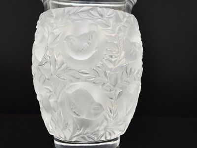 Lot 154 - A Lalique Bagatelle vase, post-war