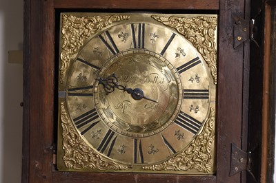Lot 212 - A mid 18th century oak longcase clock