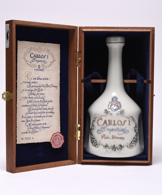 Lot 229 - Lladro bottle of Carlos I Imperial Brandy