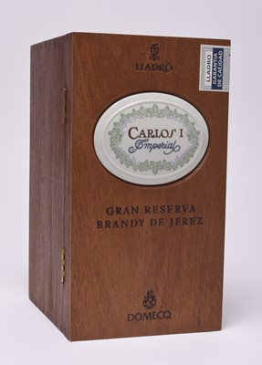 Lot 229 - Lladro bottle of Carlos I Imperial Brandy