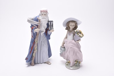 Lot 225 - Two Lladro porcelain figures